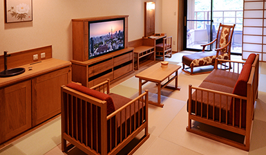 客室のタイプに応じた家具イメージ画像